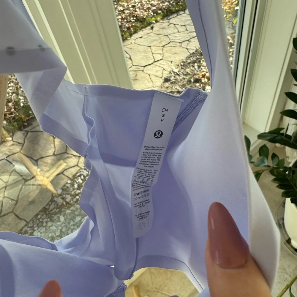 Lululemon Fast and Free Tank Top Light Serene Blue Size Small - Picture 4 of 5